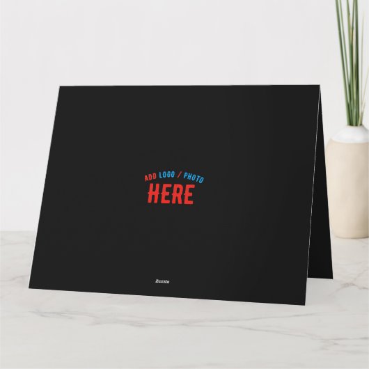 STIJLVOOL MODERN AANPASBAAR ZWART GECERTIFICEERD G BEDANKKAART (Achterkant)