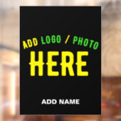 STIJLVOOL MODERN AANPASBAAR ZWART GECERTIFICEERD G RAAMSTICKER (Vel 2)