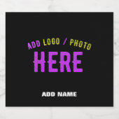 STIJLVOOL MODERN AANPASBAAR ZWART GECERTIFICEERD M BIER ETIKET (Enkel label)