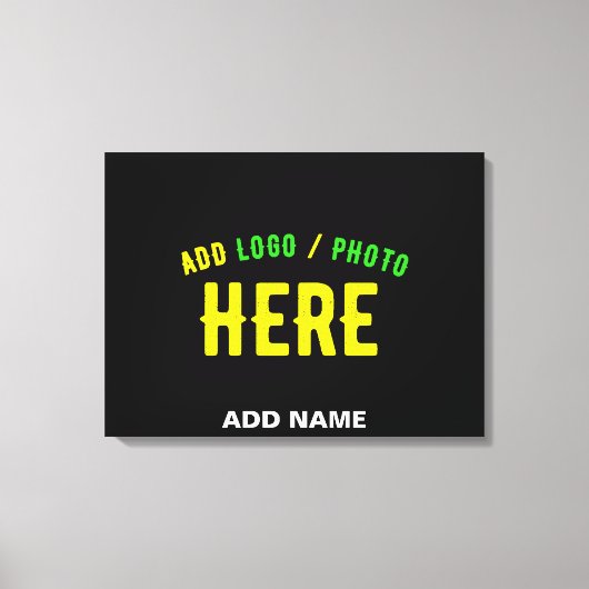 STIJLVOOL MODERN AANPASBAAR ZWART GECERTIFICEERD M CANVAS AFDRUK (Voorkant)