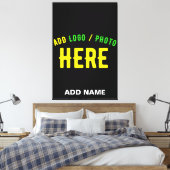 STIJLVOOL MODERN AANPASBAAR ZWART GECERTIFICEERD M CANVAS AFDRUK (Insitu (Slaapkamer))