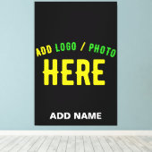 STIJLVOOL MODERN AANPASBAAR ZWART GECERTIFICEERD M CANVAS AFDRUK (Insitu (Houten vloer))