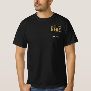 STIJLVOOL MODERN AANPASBAAR ZWART GECONTROLEERD ME T-SHIRT