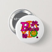 Stijlvrede van 60 s ronde button 5,7 cm (Voorkant /achterkant)