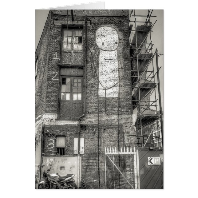 Stik Man Graffiti, Shoreditch London (Devant)