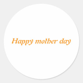 Stikers Gelukkige Moederdag Ronde Sticker