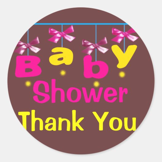 Stikers naar Baby shower Ronde Sticker (Voorkant)
