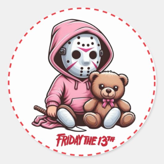 Stikers Venerdì 13 Ronde Sticker (Voorkant)