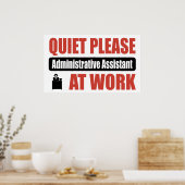 Stil, administratief assistent op het werk poster (Keuken)