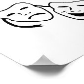 Stil alsjeblieft Acteur op het werk Poster (Hoek)