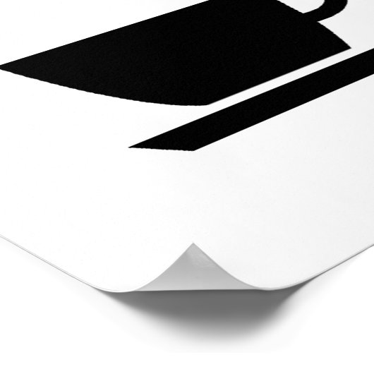 Stil alsjeblieft Barista op het werk Poster (Hoek)