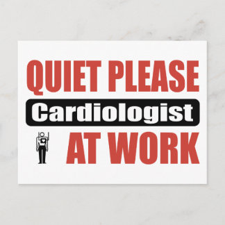 Stil alsjeblieft Cardioloog op het werk Briefkaart
