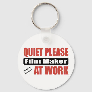 Stil alsjeblieft filmmaker op het werk sleutelhanger