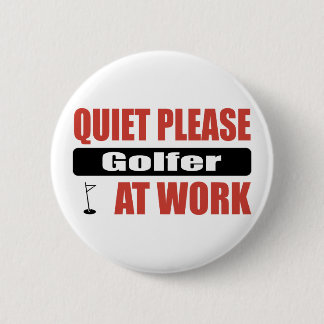 Stil alsjeblieft Golfer op het werk Ronde Button 5,7 Cm