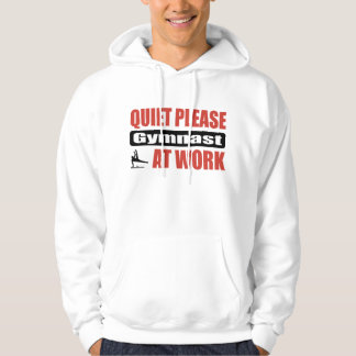 Stil alsjeblieft gymnast op het werk hoodie