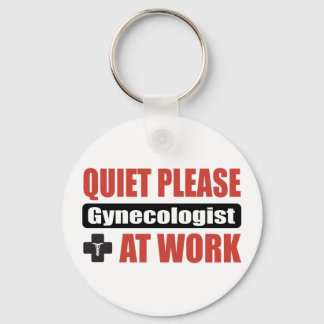 Stil alsjeblieft Gynaecoloog op het werk Sleutelhanger