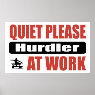 Stil, alsjeblieft hoer op het werk poster