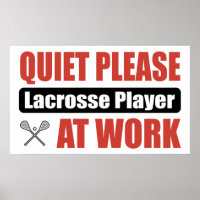 Stil alsjeblieft Lacrosse Player op het werk
