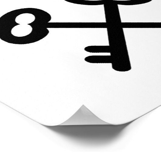 Stil alsjeblieft Locksmith op het werk Poster (Hoek)