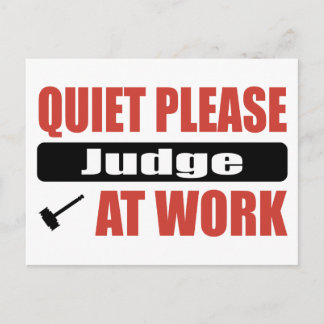 Stil alstublieft op het werk briefkaart
