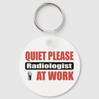 stil alstublieft radioloog op het werk sleutelhanger