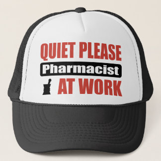 Stil, apotheker op het werk trucker pet