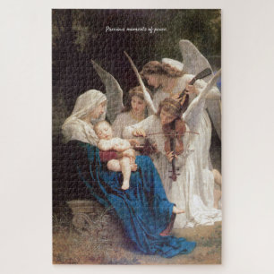 Stil Baby Jesus slaapt Angel Lullaby Script Legpuzzel