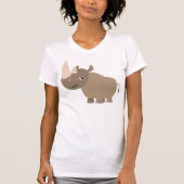 Stil Cartoon Rhino T-shirt (Voorkant)