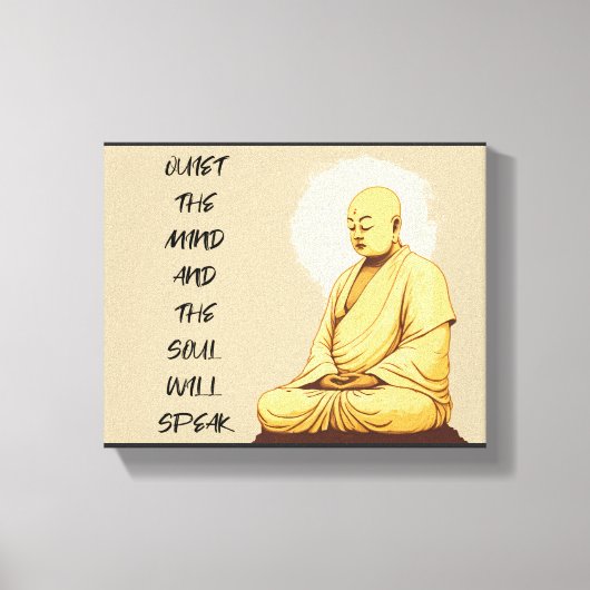 Stil de geest en de soep spreekt MONK Canvas Afdruk (Voorkant)