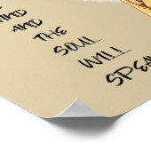 Stil de geest en de soep spreekt MONK Poster (Hoek)