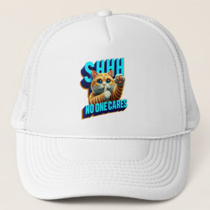 Stil fluistert van een desinteresse Shhh Niemand g Trucker Pet