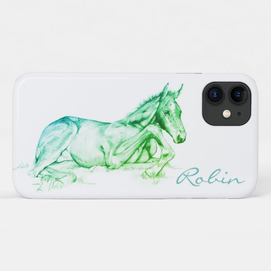 Stil (groen) Case-Mate iPhone case (Achterkant (horizontaal))