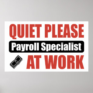 Stil, loonlijstspecialist op het werk poster