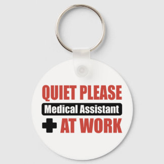 Stil, medisch assistent op het werk sleutelhanger