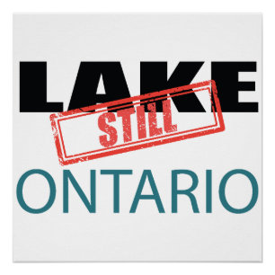 Stil meer Ontario Vintage Rode Stempel Kunst Perfect Poster