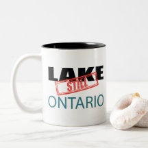 Stil meer Ontario Vintage Rode Stempel Kunst