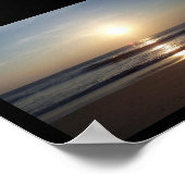 Stil morning op het strand poster (Hoek)