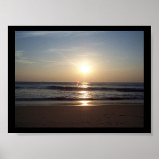 Stil morning op het strand poster