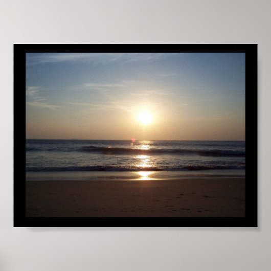 Stil morning op het strand poster (Voorkant)