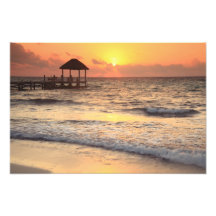 Stil Morning Sunrise over het Caribische Zee