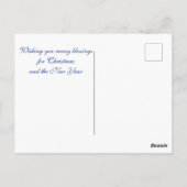 Stil nacht... Heilig Kerstfeest Briefkaart (Achterkant)