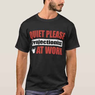 Stil, projectionist op het werk t-shirt
