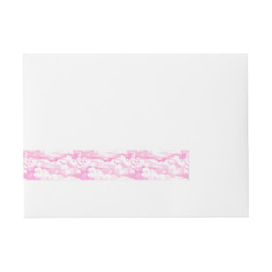 Stil Roos wolken decor Adreslabel Wikkel