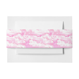 Stil Roos wolken decor Uitnodigingen Wikkel