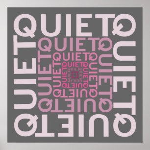 Stil roze Word Cloud Poster