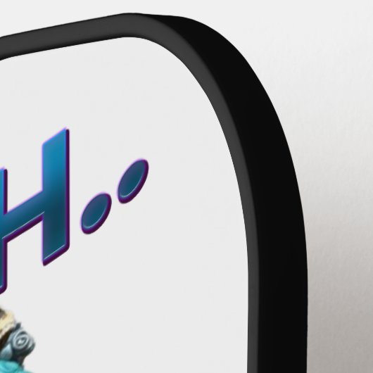 Stil skelet: Shhh, niemand geeft erom Pickleball Paddle (Links Detail)