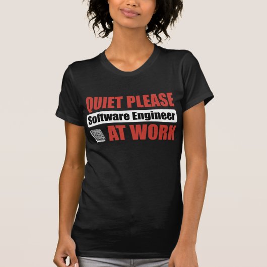 Stil, software engineer op het werk t-shirt (Voorkant)