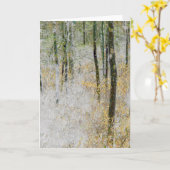 "Stil" - Transformeerde foto van bomen in een bos Kaart (Gele Bloem)