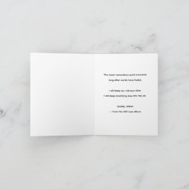 Stil, Van Binnen – MemoryUs Lyric Card Bedankkaart