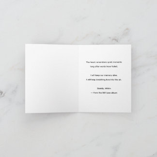 Stil, Van Binnen – MemoryUs Lyric Card Bedankkaart
